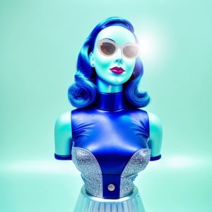 8x10 Digital Art Print: Blue Dreamer